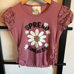 Pink Floral Graphic Tee